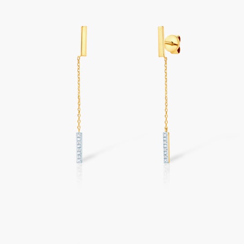 Kolczyki Savicki: złote, diamenty